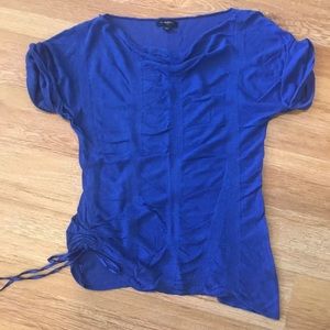 Banana Republic Royal Blue Shirred On Sides